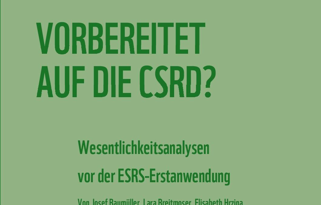 WWF und TU Wien Studie: Vorbereitet auf die CSRD?