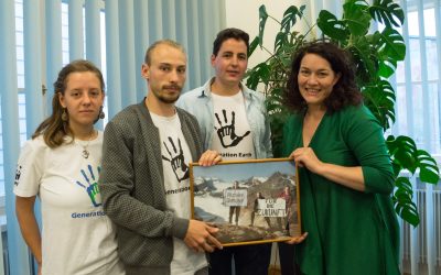 Generation Earth bei LH-Stv. Ingrid Felipe: WWF-Jugend fordert stärkeren Gletscherschutz vom Land Tirol