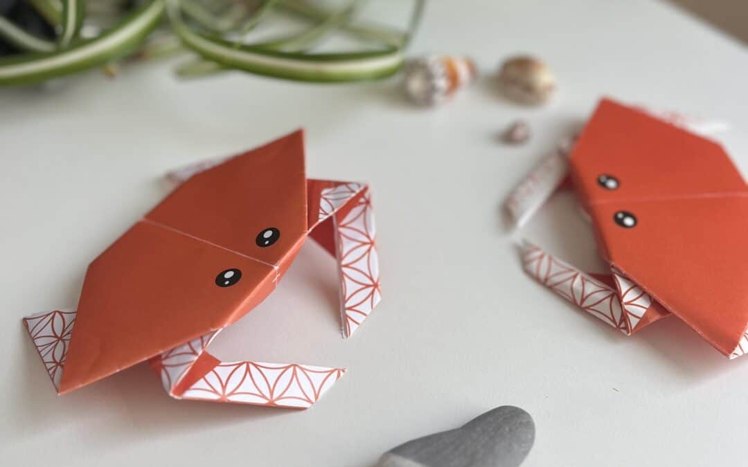 Origami-Krabben basteln