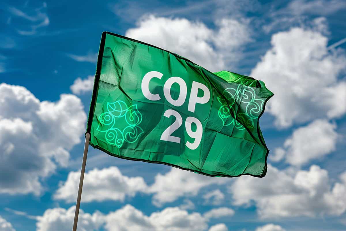 COP 29 Flagge 1200x800 (c) AdobeStock / Jon_Le-Bon